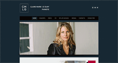 Desktop Screenshot of clairemarieleguay.com